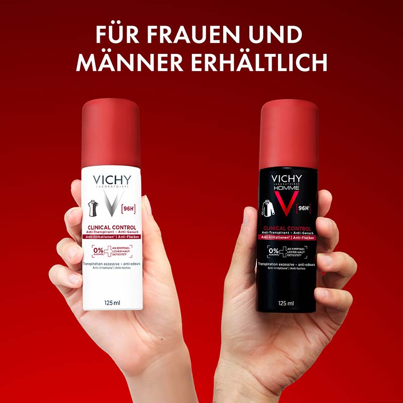VICHY HOMME CLINICAL CONTROL 96H 2X125 ml Deospray
