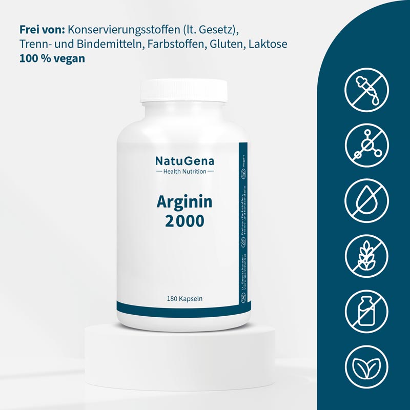 NatuGena Arginin 2000 180 St Kapseln