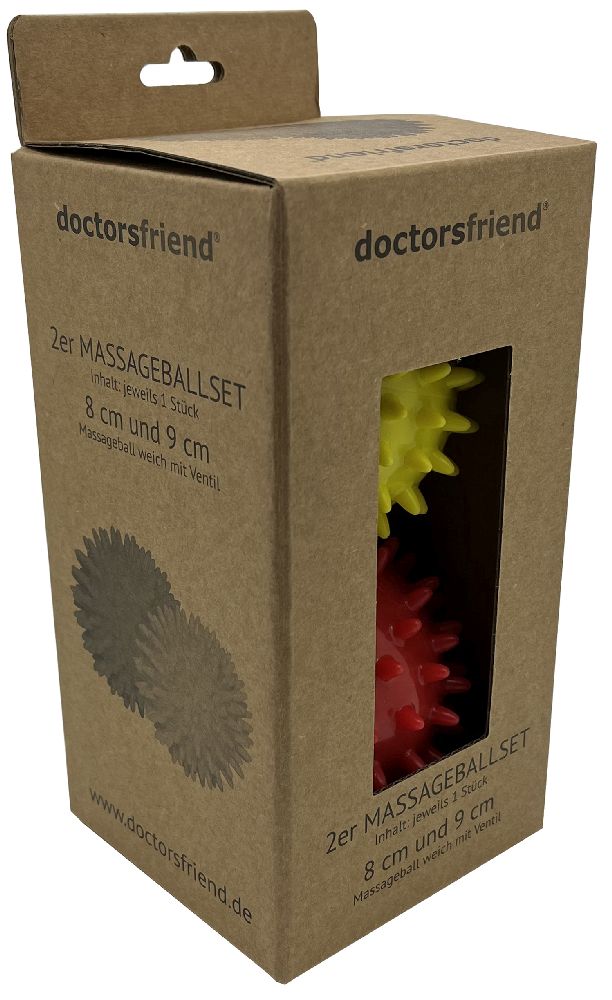 Massageball 2er-Set 8/9cm 1 Packung