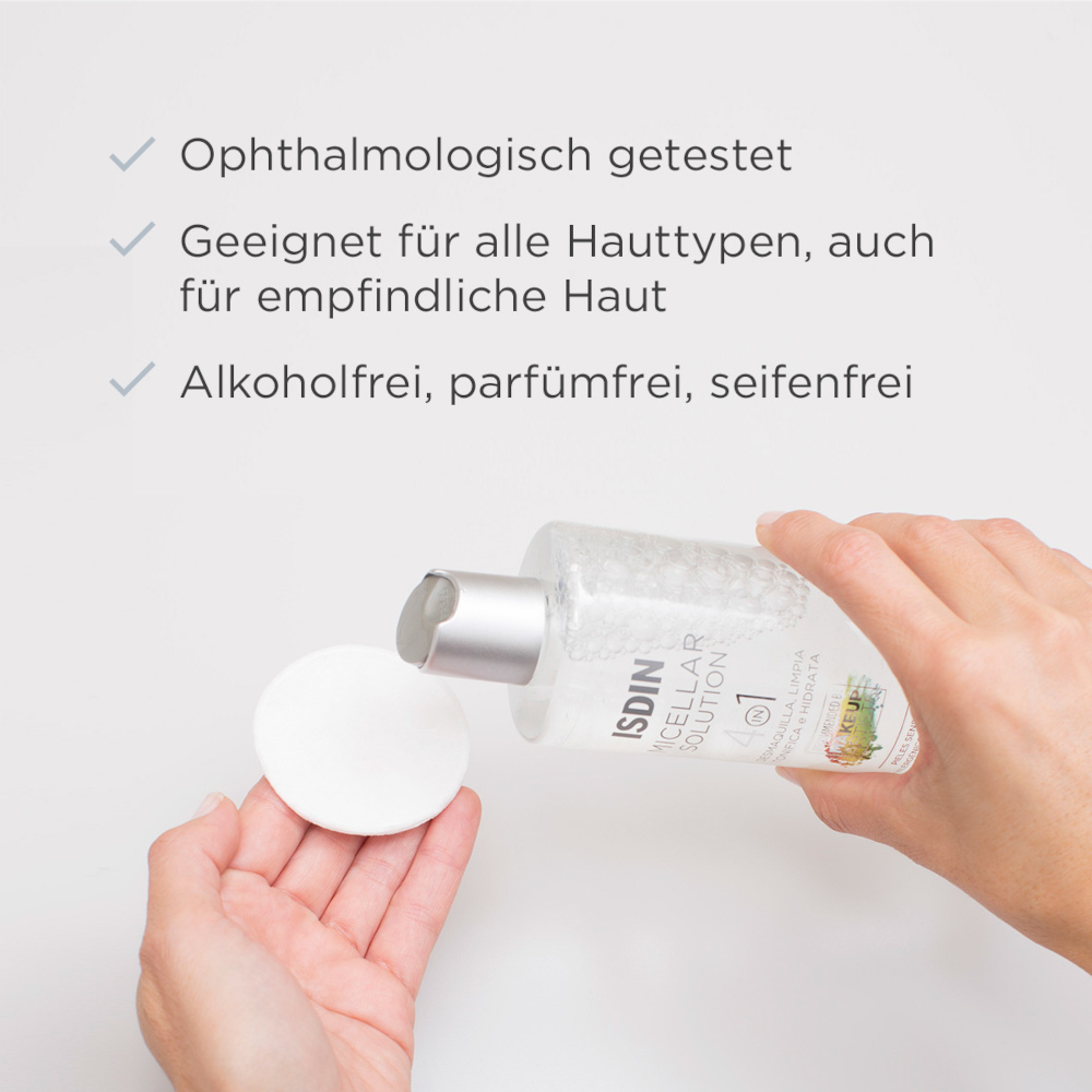 ISDIN Mizellenwasser 4in1 Reinigung 400 ml Flüssigkeit