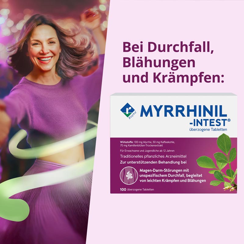MYRRHINIL-INTEST 50 St Überzogene Tabletten