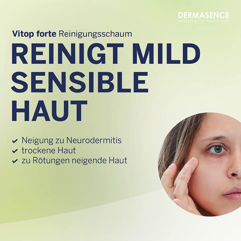 DERMASENCE Vitop forte REINIGUNGSSCHAUM 200 ml Schaum