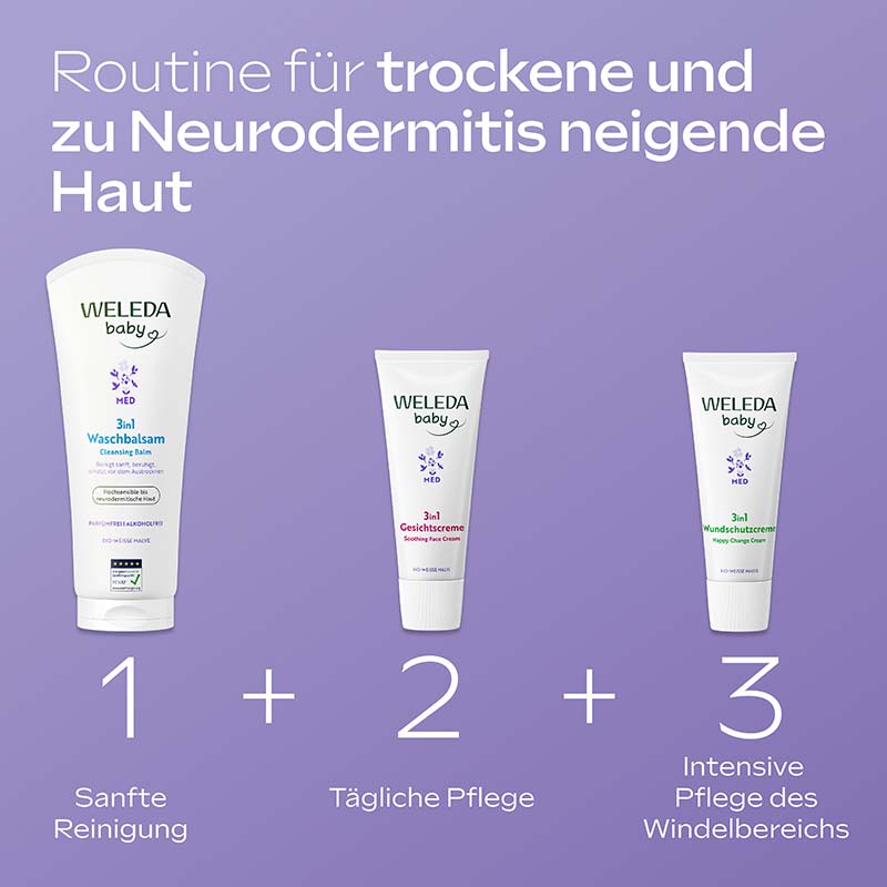 WELEDA baby MED 3in1 Waschbalsam 200 ml Balsam