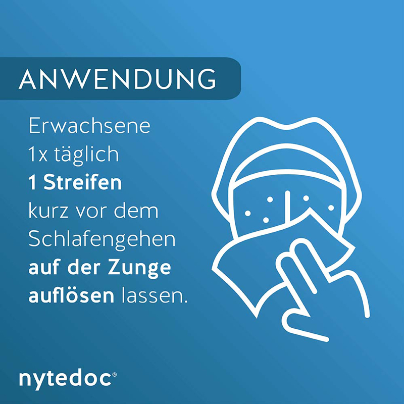 nytedoc SCHLAF akut Melatonin-Streifen 24 St Streifen