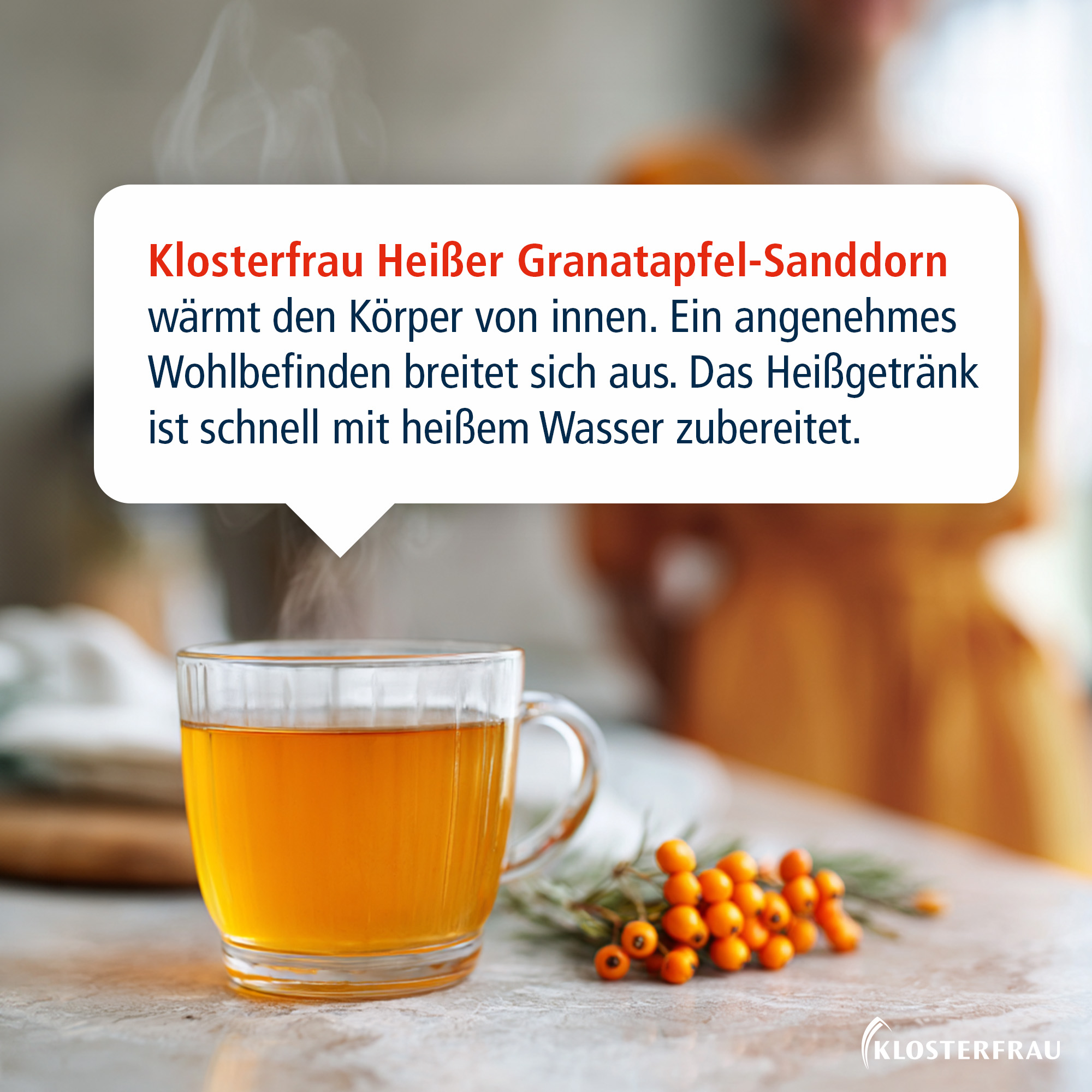 KLOSTERFRAU Broncholind Heißer Granatapfel-Sanddorn 10X15 g Granulat