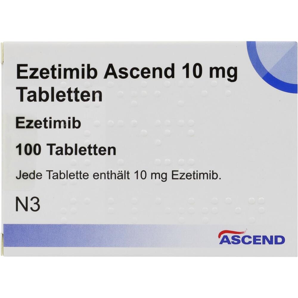 Ezetimib Ascend 10 mg 100 St Tabletten