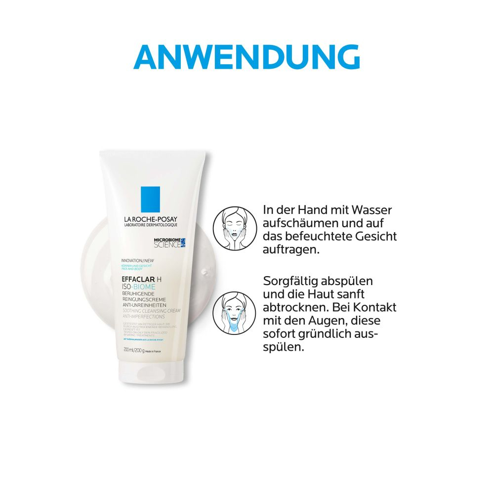 LA ROCHE-POSAY EFFACLAR H ISO-BIOME REINIGUNGSCREME 200 ml Creme