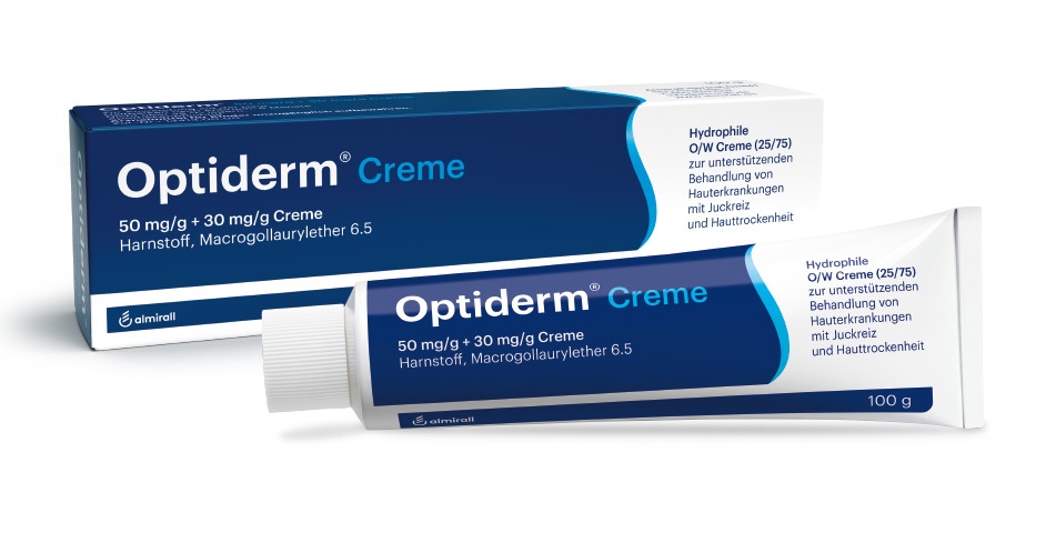 Optiderm Creme bei Juckreiz und trockener Haut 100 g Creme