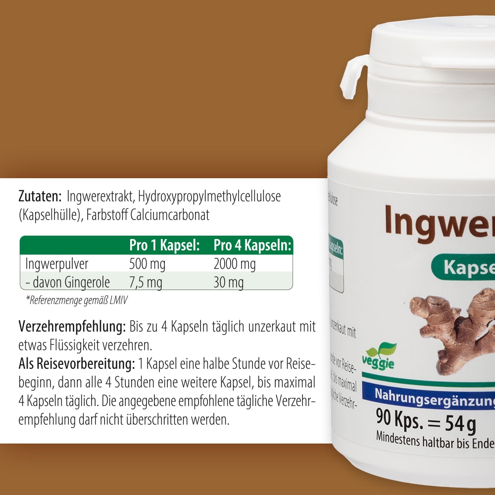 INGWER 500 Kapseln 90 St Kapseln