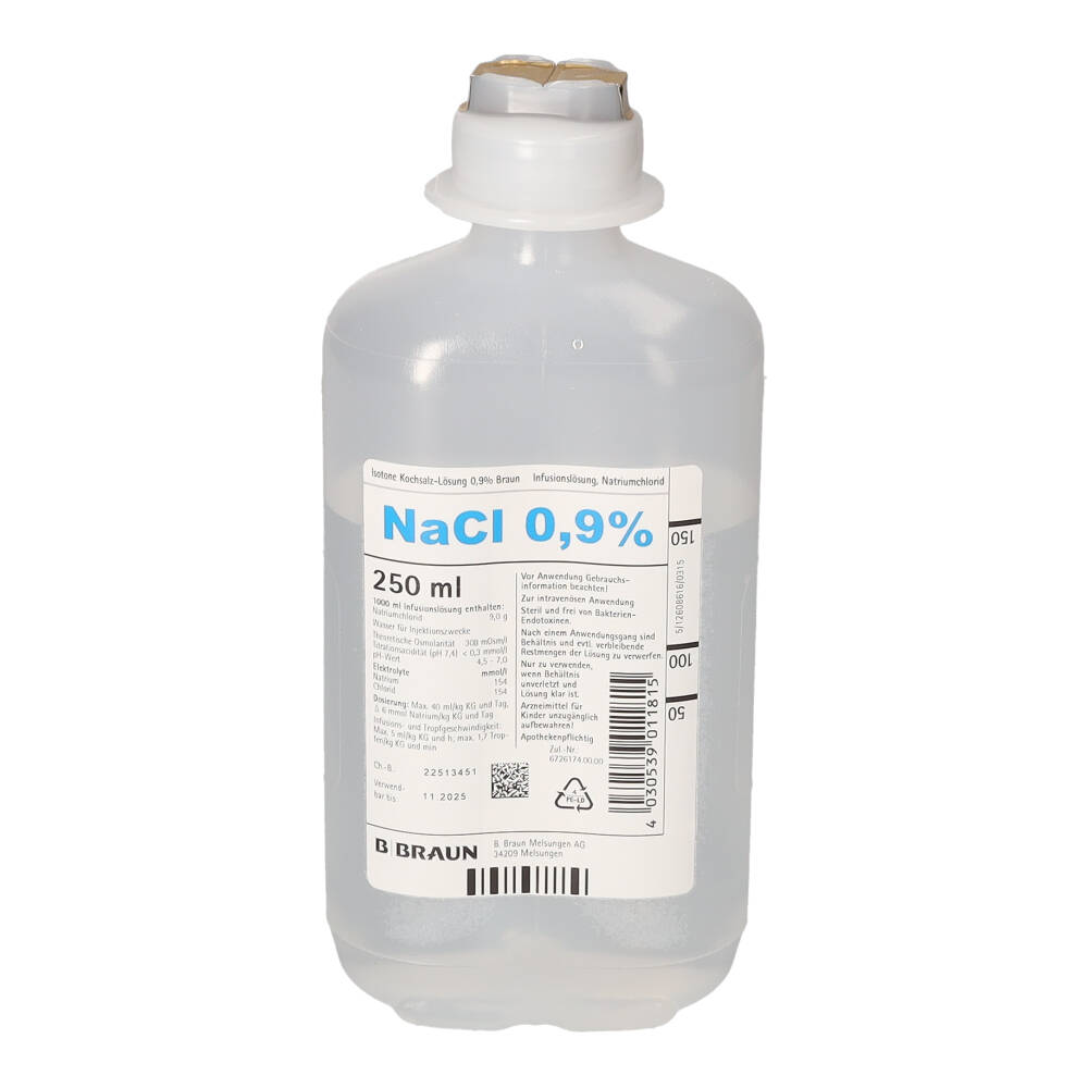 ISOTONE Kochsalz-Lösung 0,9% Braun Ecoflac Plus 10X250 ml Infusionslösung