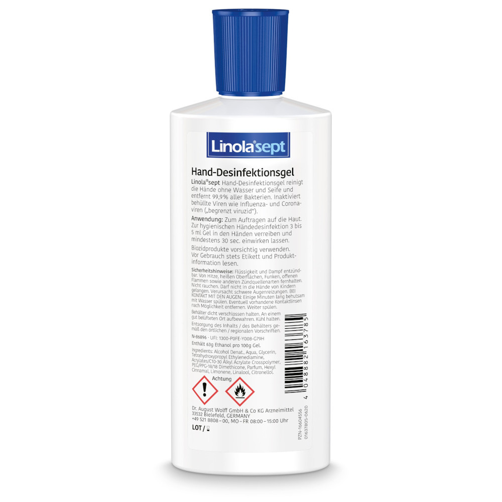 Linola sept Hand-Desinfektionsgel 300 ml Gel
