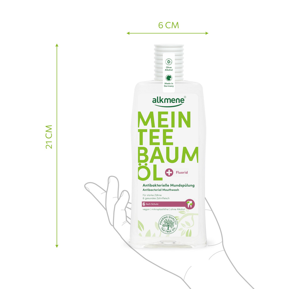 alkmene MEIN TEE BAUM ÖL Antibakterielle Mundspülung 500 ml Spüllösung