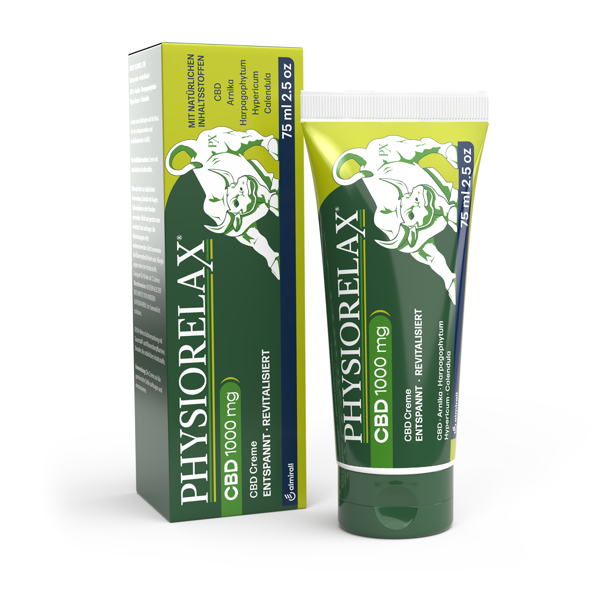 PHYSIORELAX CBD 1000 mg CREME - entspannt & revitalisiert