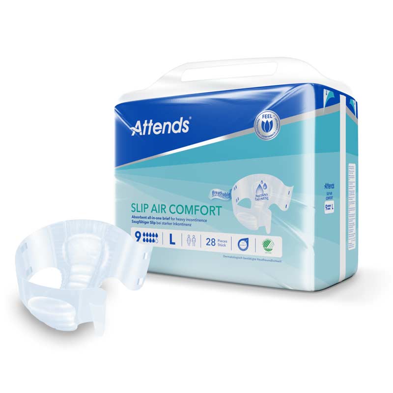 Attends SLIP AIR COMFORT 9 L Box 4X28 St