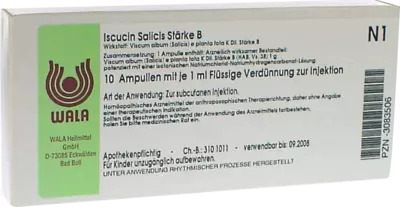 Iscucin Salicis Stärke B 10X1 ml Ampullen