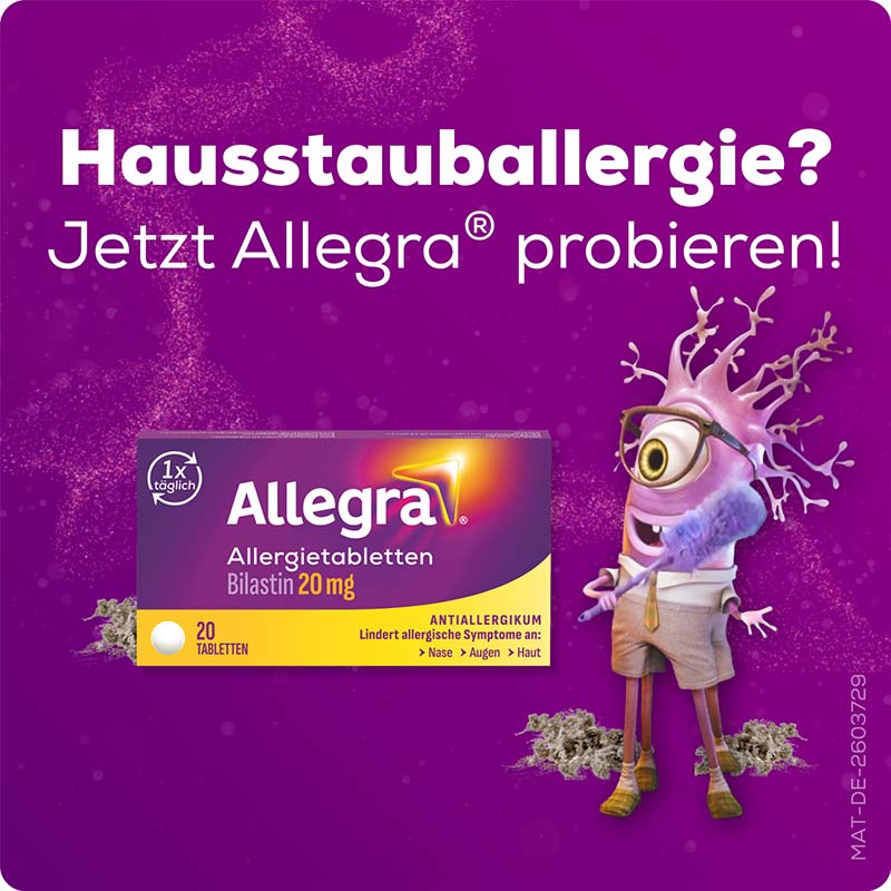 Allegra Allergietabletten - schnell bei Heuschnupfen & Allergien  6 St Tabletten