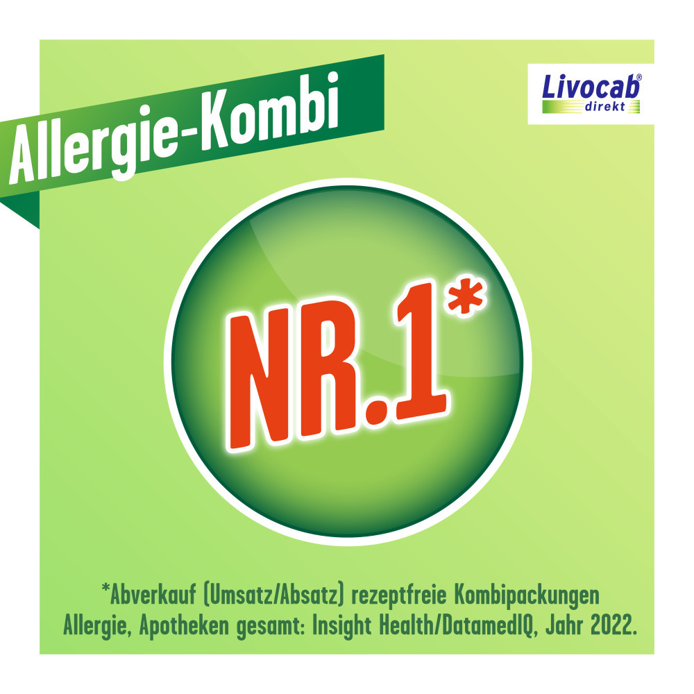 Livocab direkt Kombi: Nasenspray & Augentropfen bei Heuschnupfen & Allergien