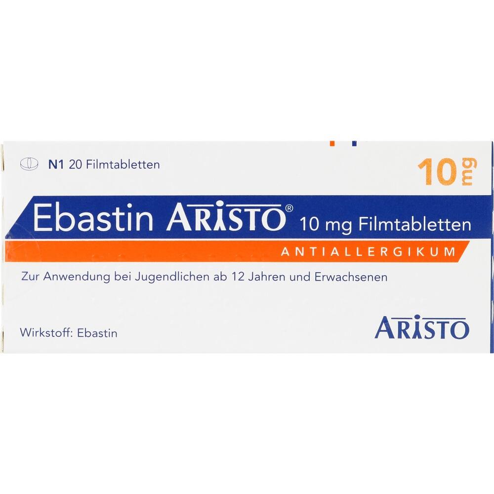 Ebastin Aristo 10mg 20 St Filmtabletten