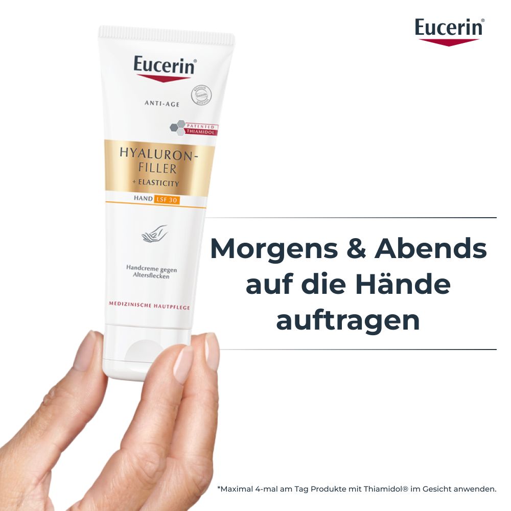 Eucerin HYALURON FILLER + ELASTICITY Handcreme LSF 30 75 ml Creme