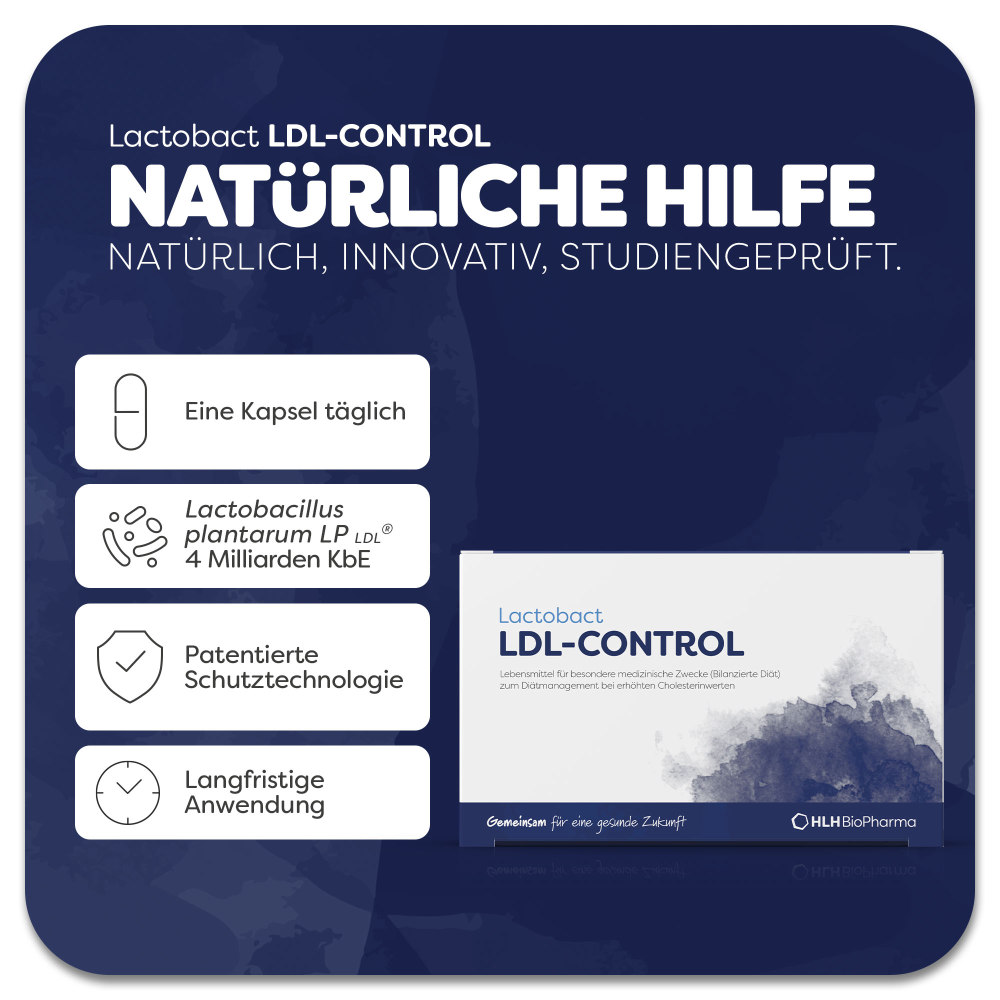 LACTOBACT LDL-Control magensaftresistente Kapseln 90 St Kapseln magensaftresistent