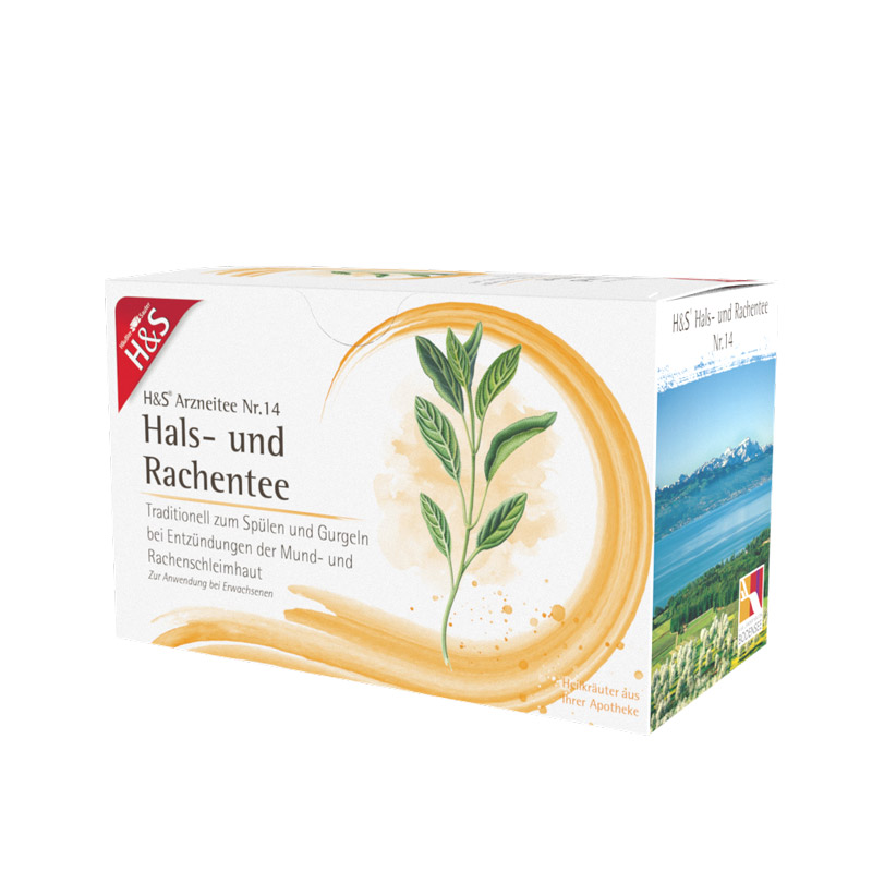 H&S Arzneitee Hals- und Rachentee 20X2.5 g Filterbeutel