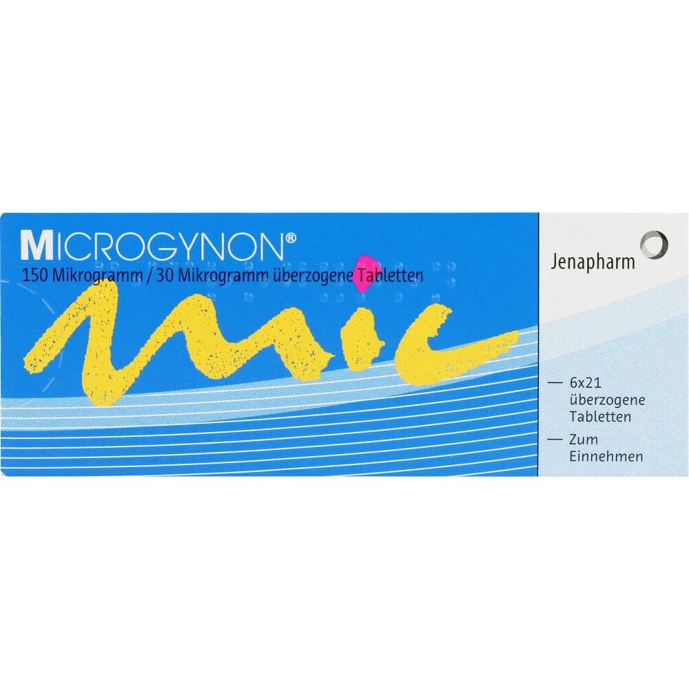 Microgynon 0,15mg/0,03mg 6X21 St Überzogene Tabletten
