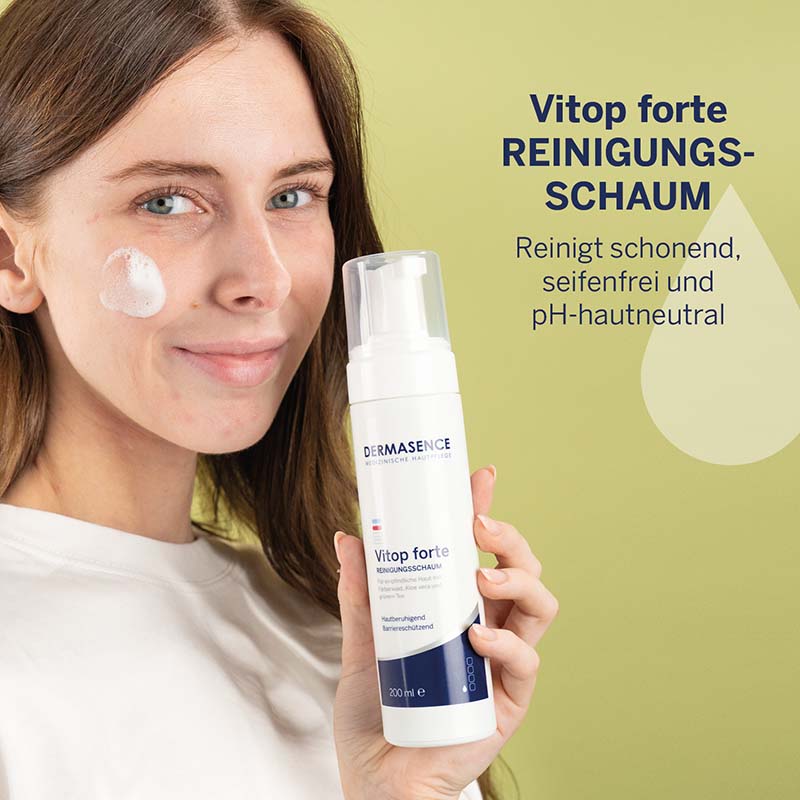 DERMASENCE Vitop forte REINIGUNGSSCHAUM 200 ml Schaum