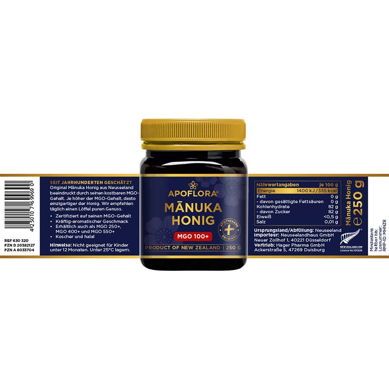 APOFLORA MANUKA HONIG MGO 100+ 250 g