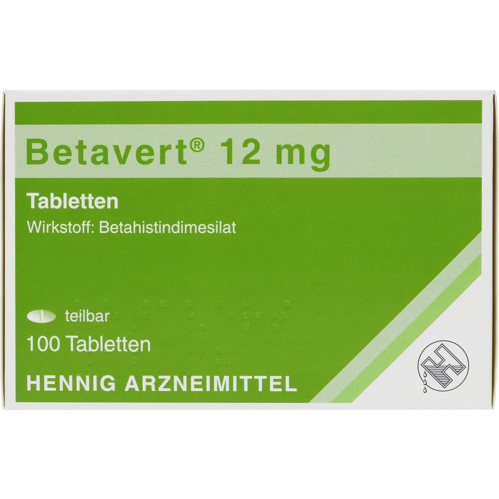 BETAVERT 12 mg Tabletten 100 St Tabletten