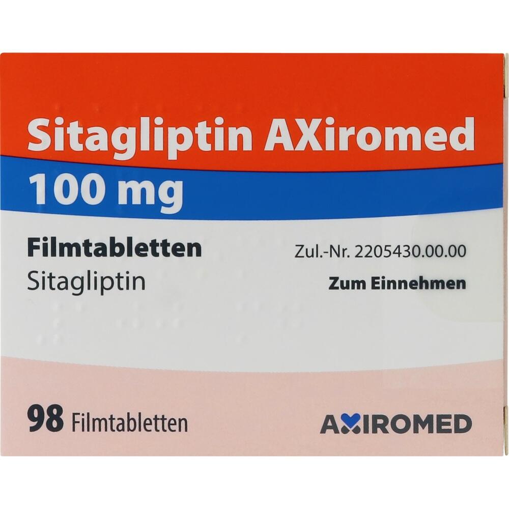 Sitagliptin AXiromed 100 mg 98 St Filmtabletten