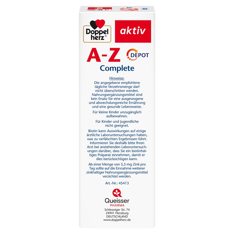 Doppelherz aktiv A-Z Complete DEPOT 120 St Tabletten
