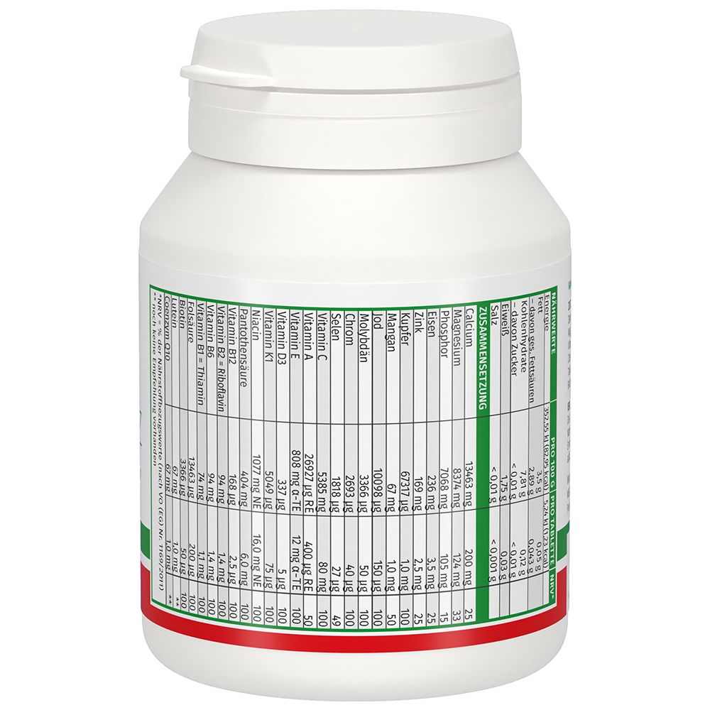 MEGAMAX Vitamine A-Z+Q10+Lutein Tabletten 100 St Tabletten