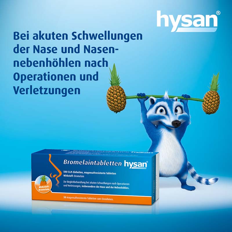 Bromelaintabletten hysan 100 St Tabletten magensaftresistent