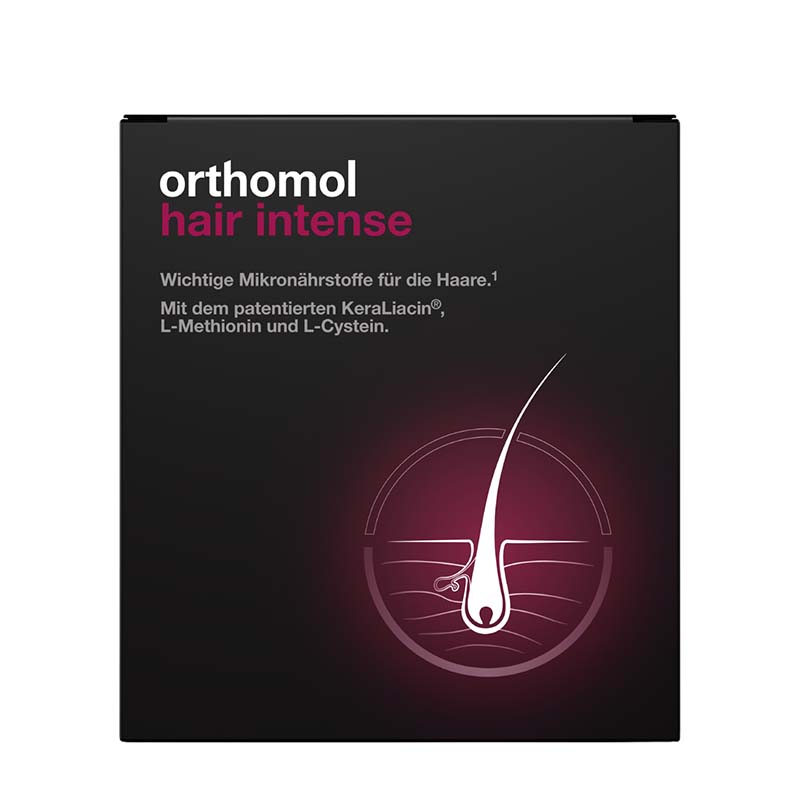 orthomol hair intense - Mikronährstoffe mit Biotin, Kupfer, Zink und dem patentierten KeraLiacin - Kapseln