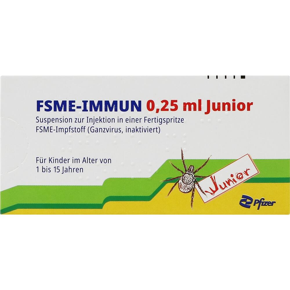 FSME-IMMUN Junior 0,25ml 1 St Injektionssuspension