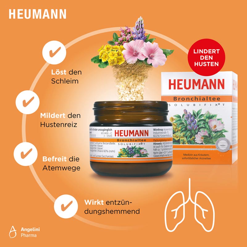 HEUMANN Bronchialtee 60 g Instanttee