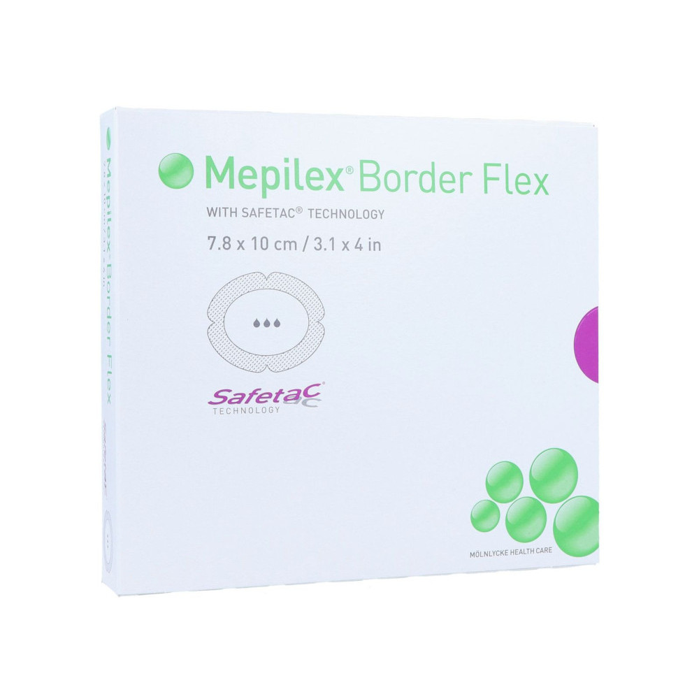 MEPILEX Border Flex Schaumverb.haftend 7,8x10 cm 5 St Verband