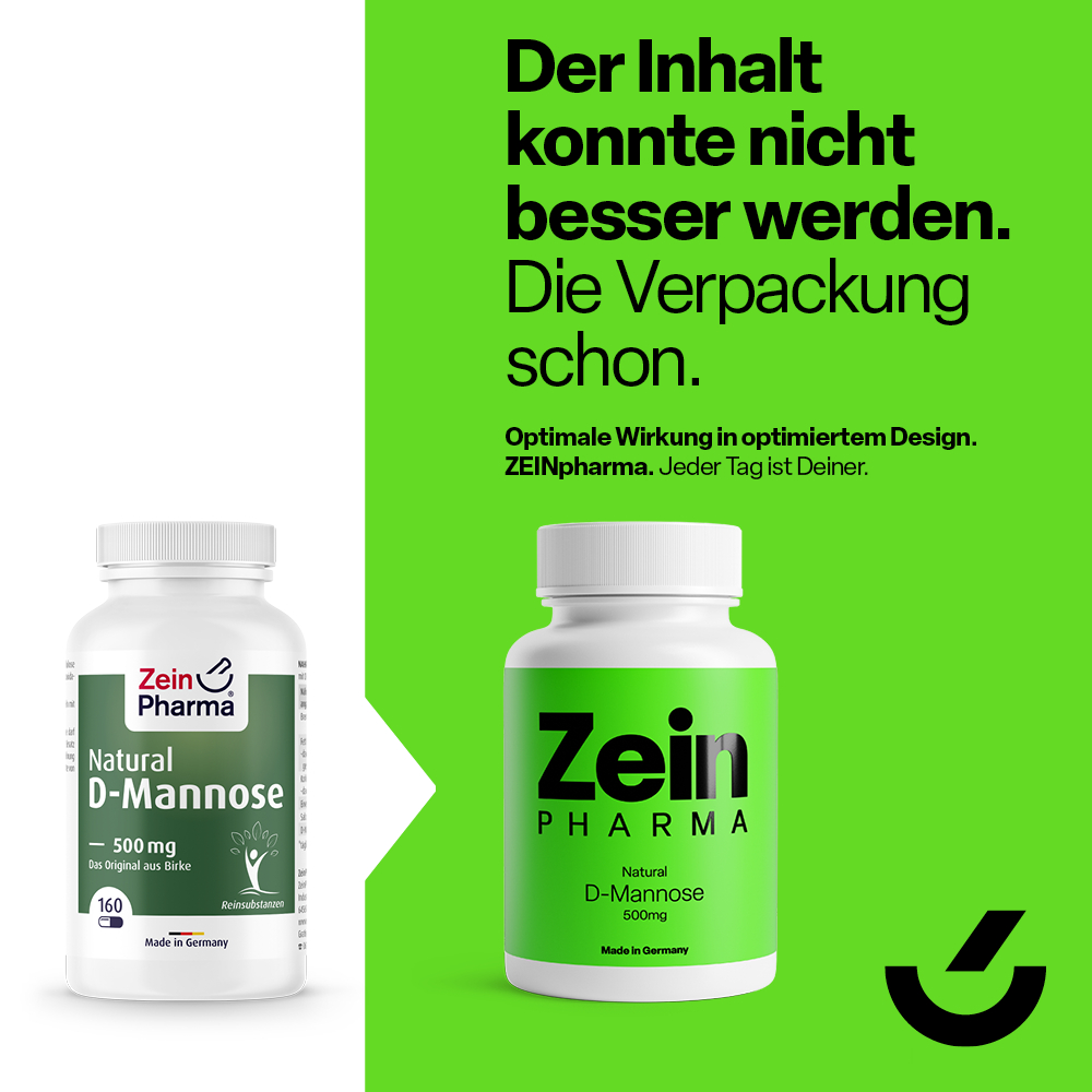 Zein PHARMA Natural D-Mannose 500mg  160 St Kapseln