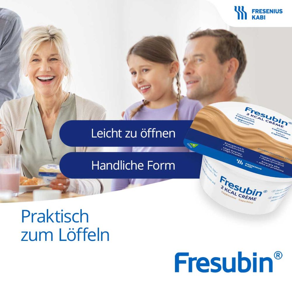 Fresubin 2 kcal Creme Walderdbeere 4X125 g Flüssigkeit