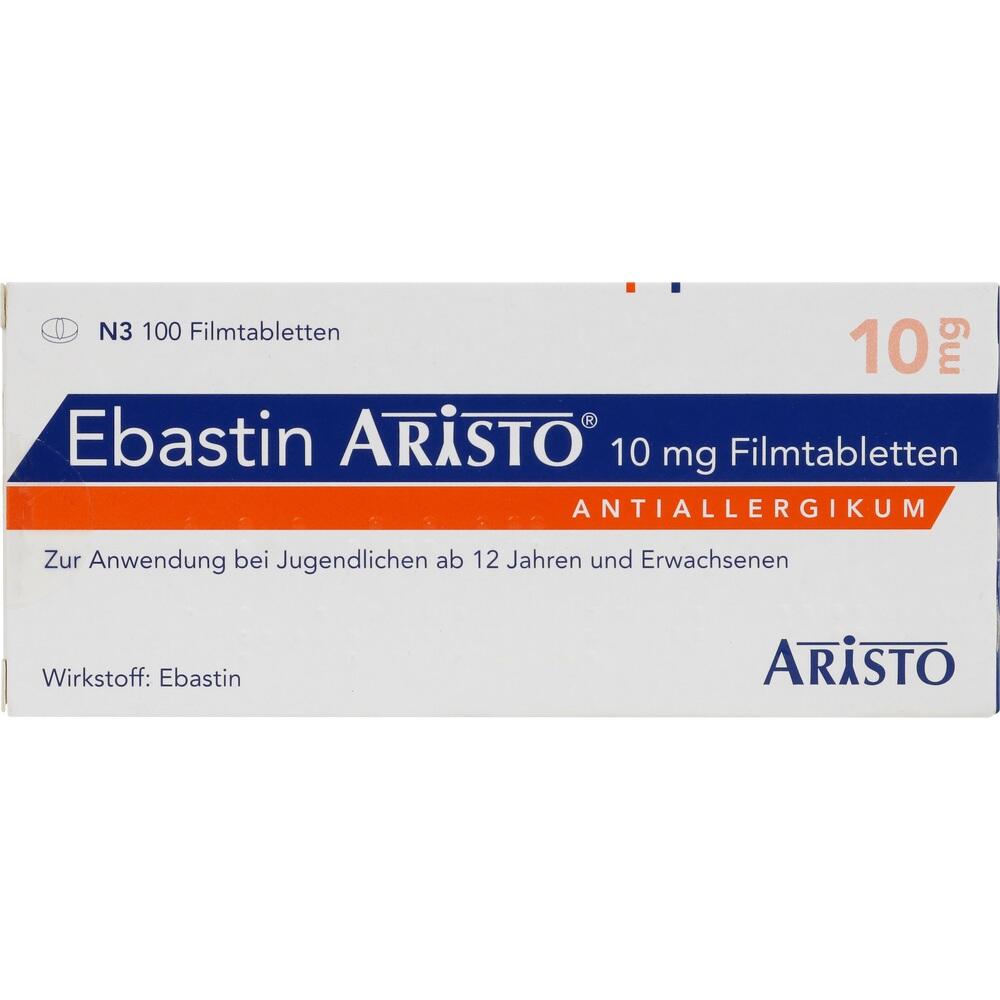 Ebastin Aristo 10mg 100 St Filmtabletten