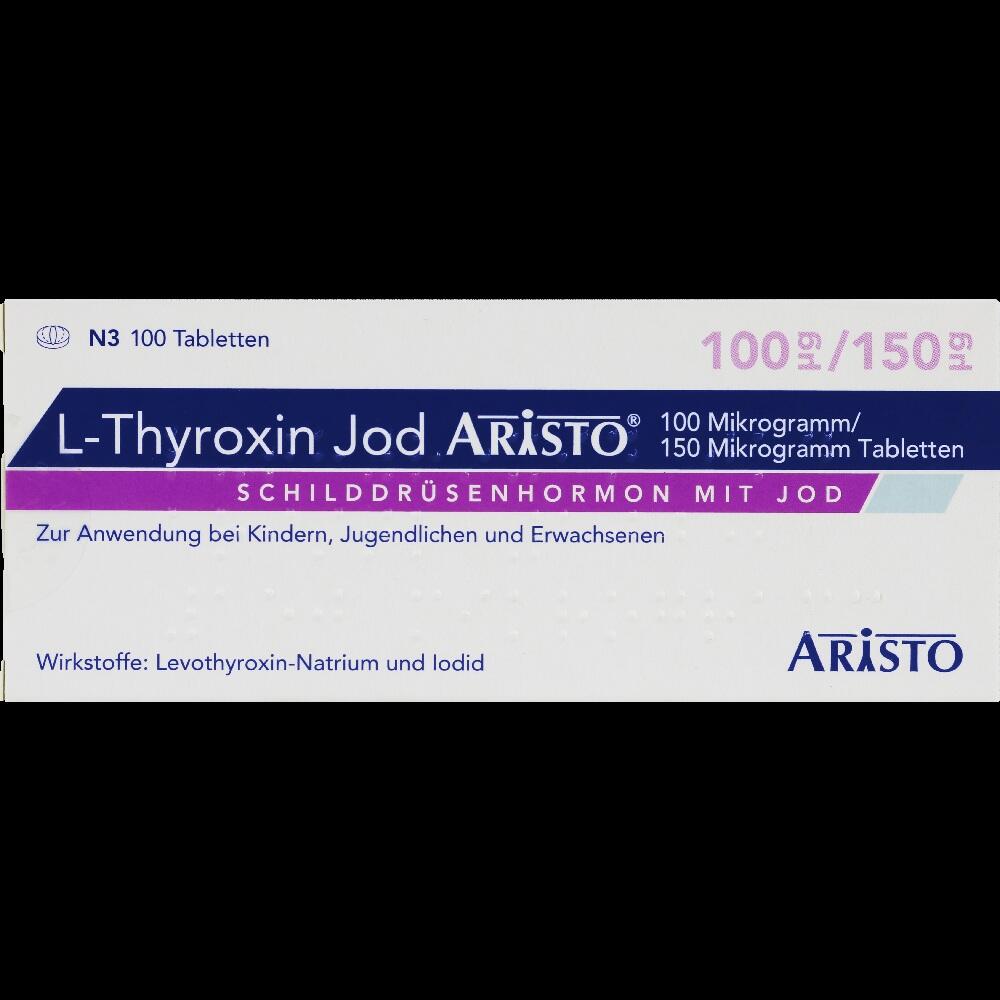 L-Thyroxin Jod Aristo 100μg/150μg 100 St Tabletten