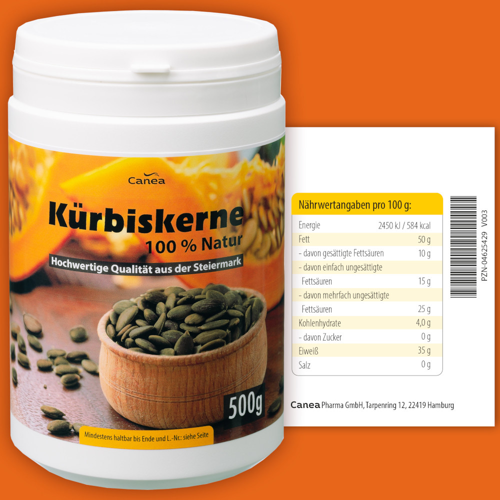 KÜRBISKERNE 500 g Kerne