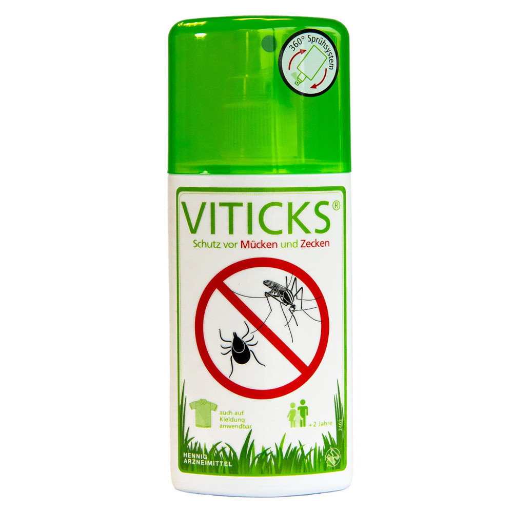 VITICKS Schutz vor Mücken und Zecken Sprühflasche 100 ml Sprühflasche