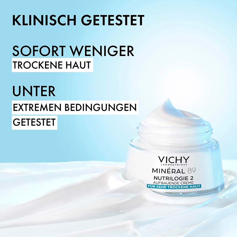 VICHY MINÉRAL 89 NUTRILOGIE 2 AUFBAUENDE CREME FÜR SEHR TROCKENE HAUT 50 ml Creme