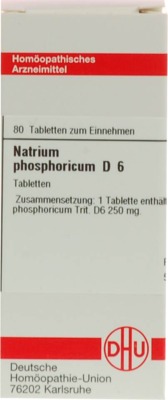 NATRIUM PHOSPHORICUM D 6 Tabletten 80 St Tabletten