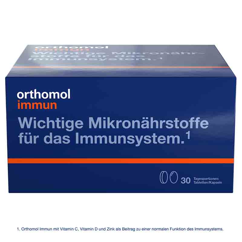 orthomol mmun - Mikronährstoffe mit Vitamin C, Vitamin D und Zink - Tabletten/Kapseln