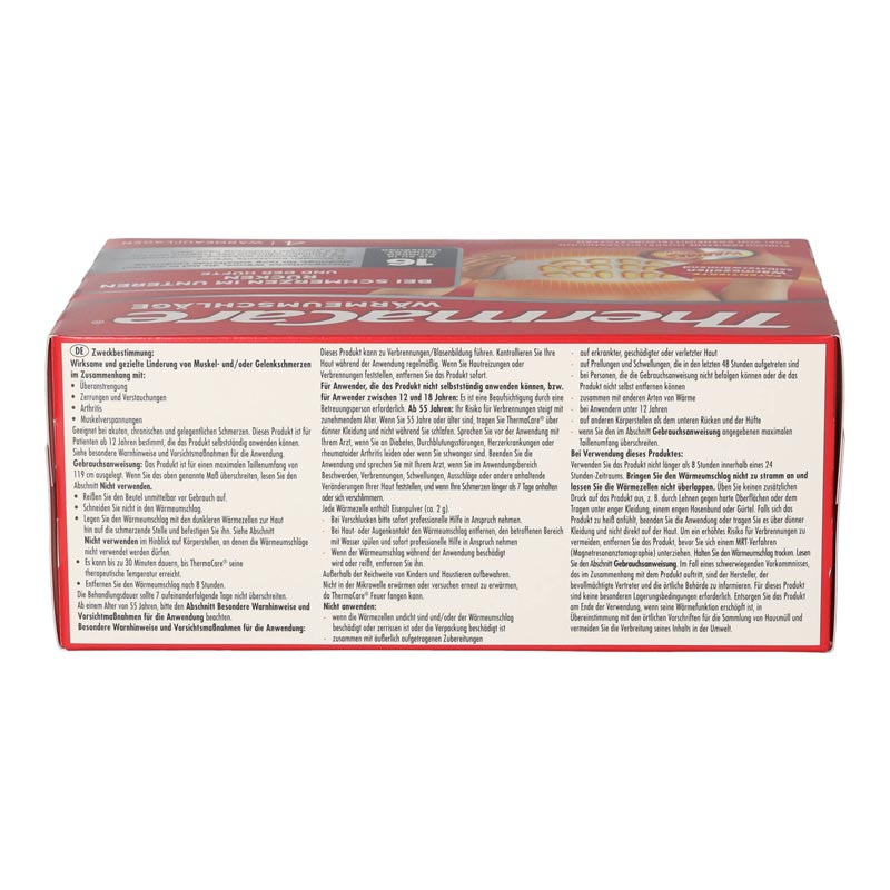 ThermaCare WÄRMEUMSCHLÄGE BEI RÜCKENSCHMERZEN 4 St