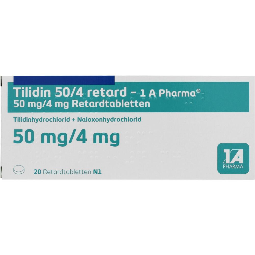 Tilidin 50/4 retard-1 A Pharma 20 St Retard-Tabletten
