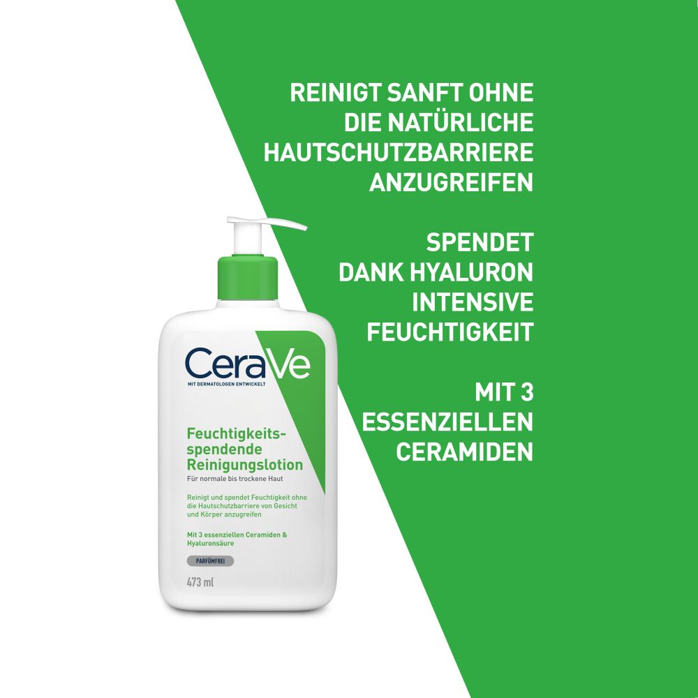 CeraVe Feuchtigkeitsspendende Reinigungslotion 473 ml Lotion