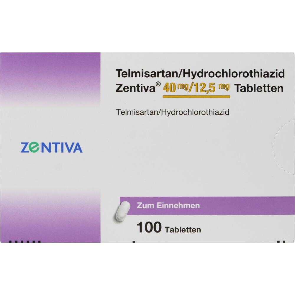 Telmisartan/Hydrochlorothiazid Zentiva 40mg/12,5mg 100 St Tabletten